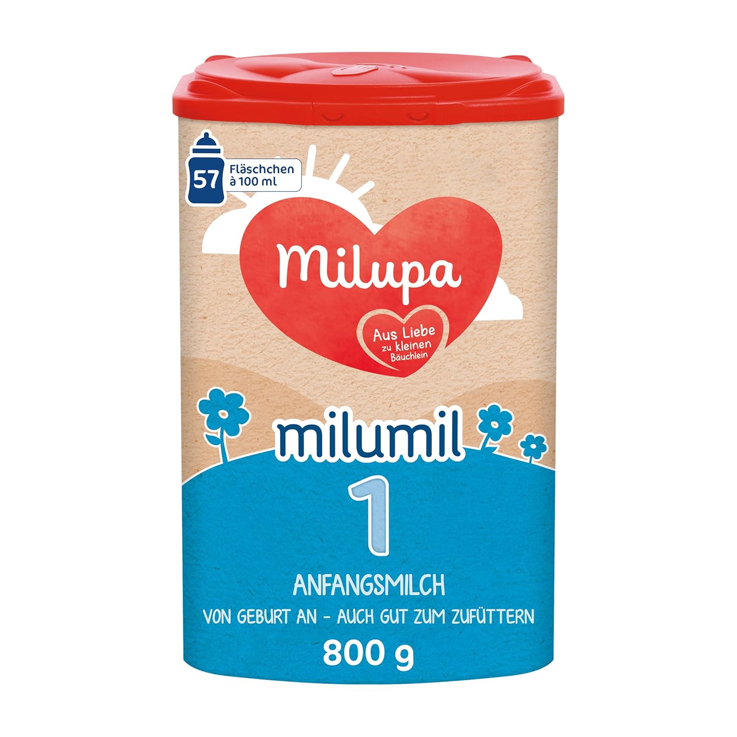 Milupa Milumil Pre, Latte in polvere per neonati - Con importanti nutrienti e senza olio di palma - 800 g Naty Shop 800 grammi Milumil 1