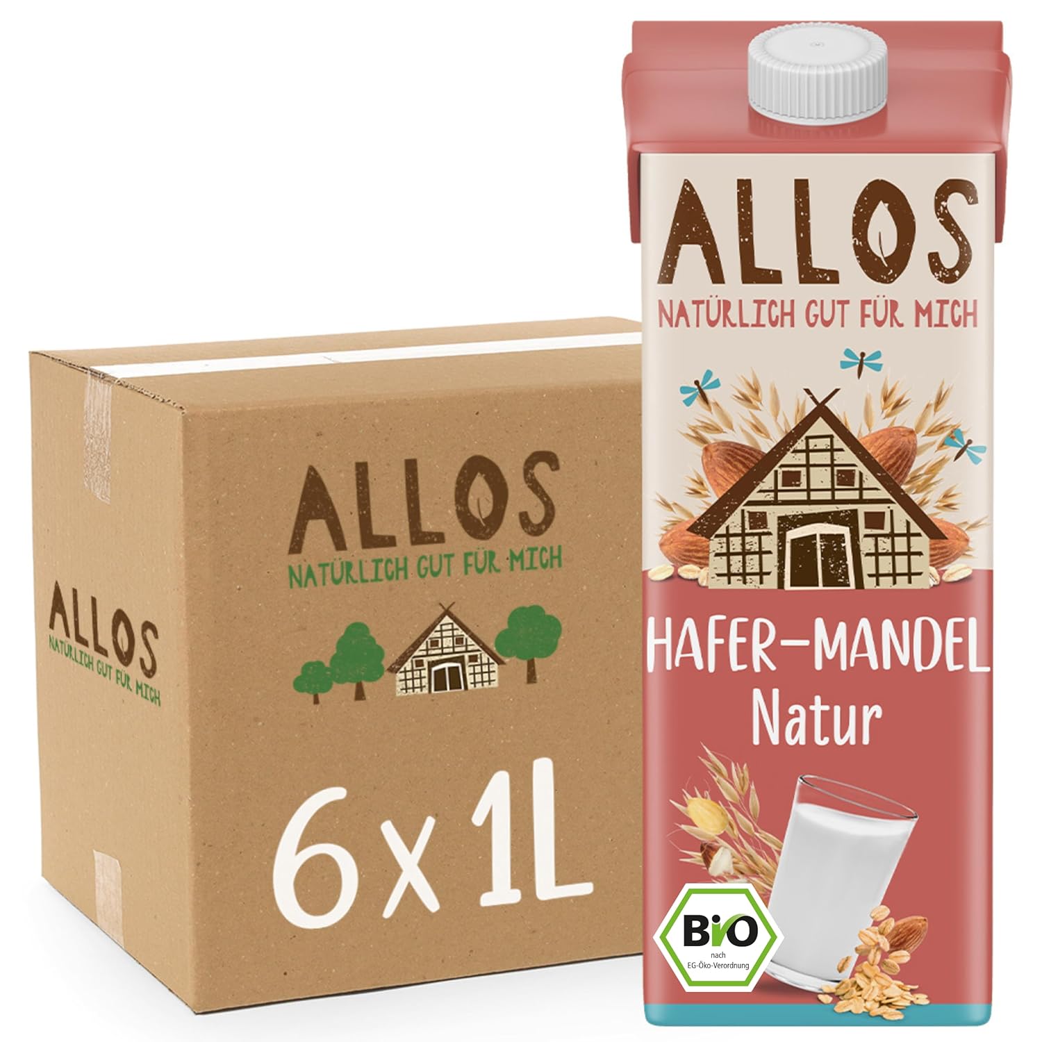 Allos Mandeldrink Senza Zucchero Mandel Natur Vegan Lattosio 1L