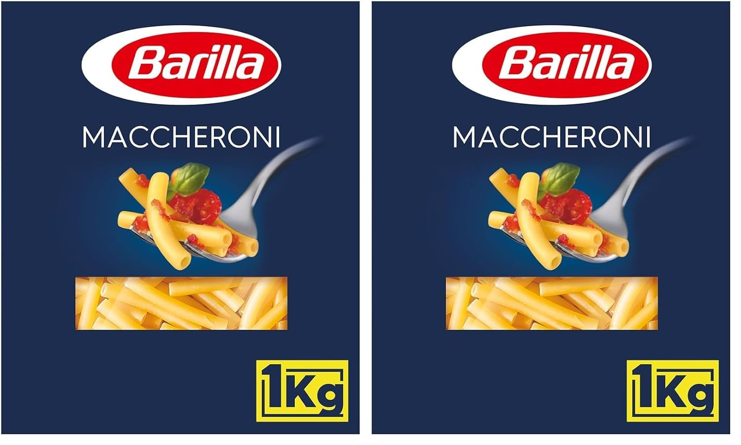 Pasta di semola di grano duro Barilla Maccheroni n. 44 – Confezione da 1 (1x1kg)
