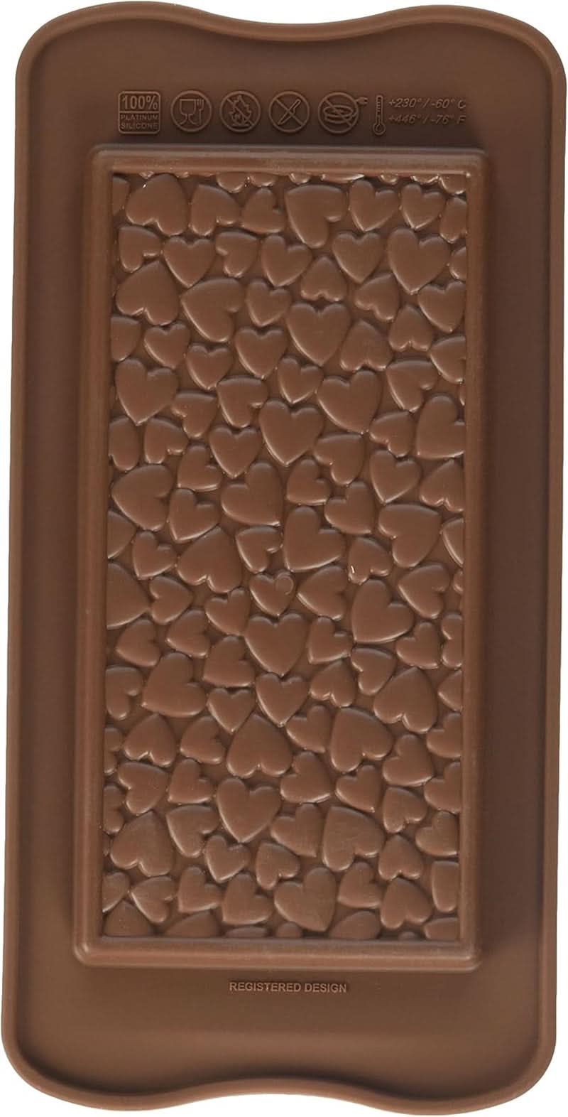 Forma in silicone Silikomart Love Tablets 15,5 x 7,7 x H 0,9 cm, 85 ml, 1 cavità (SCG38) Cucina Naty Shop