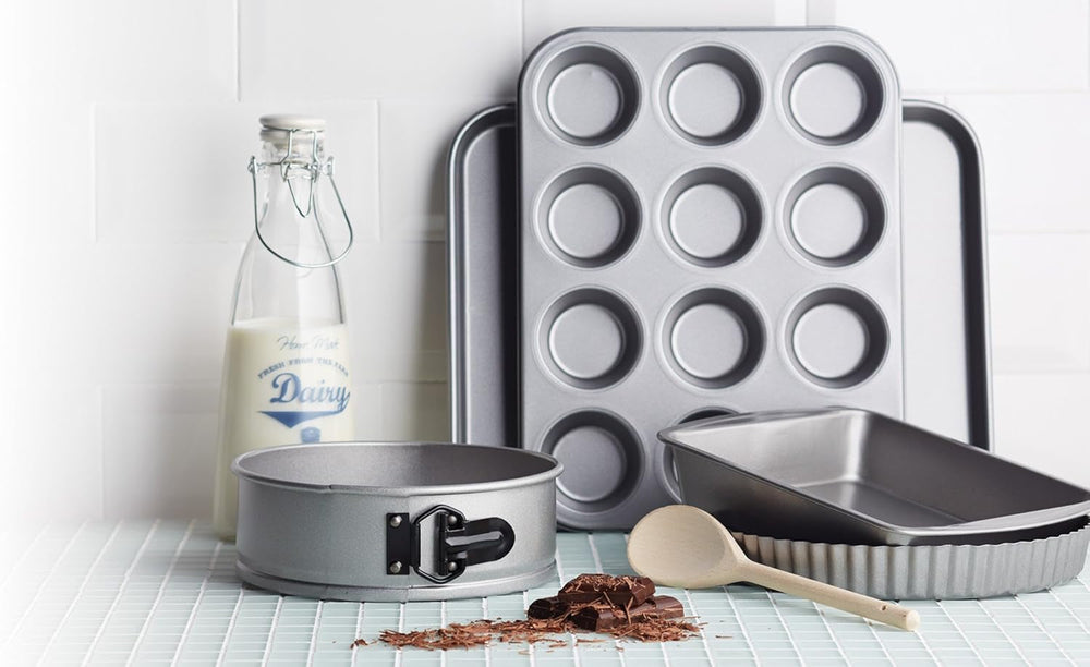 Teglia per muffin da cucina artigianale, coperchio antiaderente, contiene 12 muffin, 35 cm x 27 cm Naty Shop Teglie e vassoi da forno