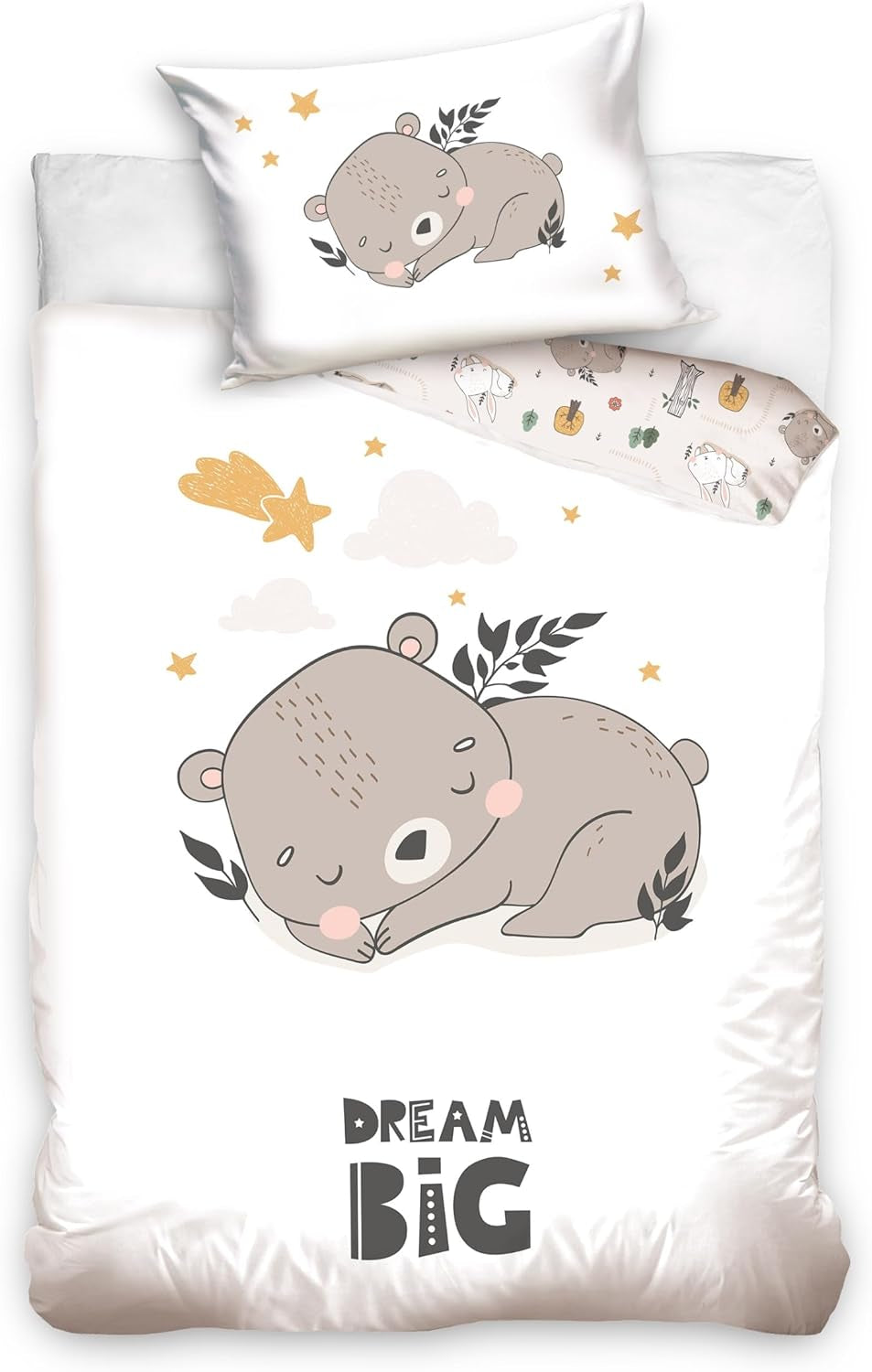 Biancheria da letto per ragazzi, motivi diversi, 100% cotone Biancheria da letto per bambini Naty Shop Urs