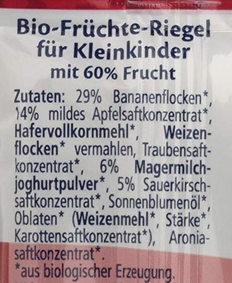 Barretta Hipp Fruit-Friend Leopard biologica, yogurt-ciliegie in purea di banana, 22 x 23g Mamma e Bambino Naty Shop