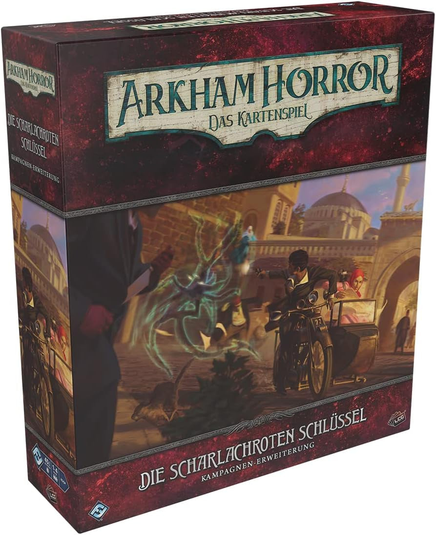 Fantasy Flight Games, Arkham Horror: LCG, Gioco base, Gioco per esperti, Gioco di carte, 1-4 giocatori, Età 14+, 45+ minuti, Tedesco, Multicolor, Colorato
