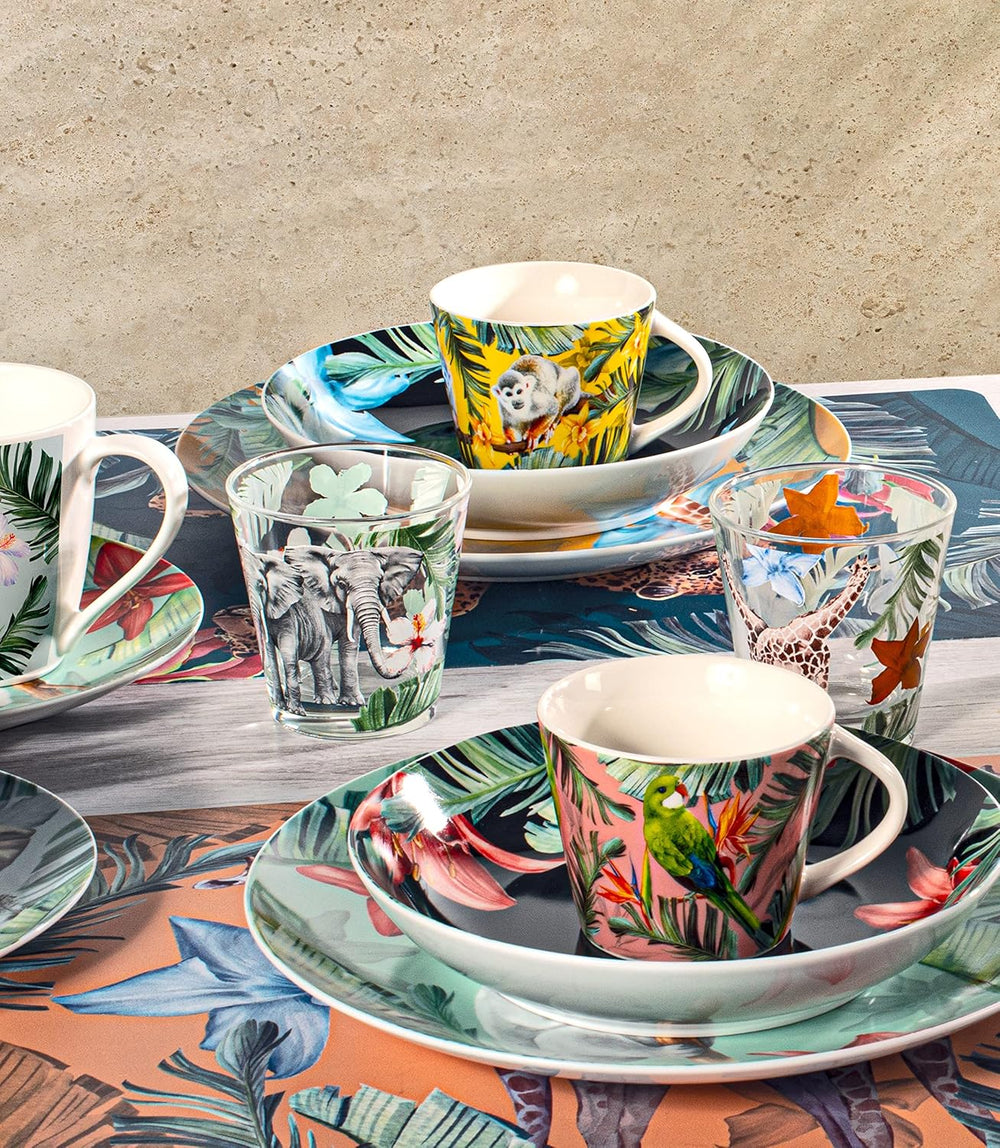 Servizio Tavola 18 Pezzi Exotic In Porcellana