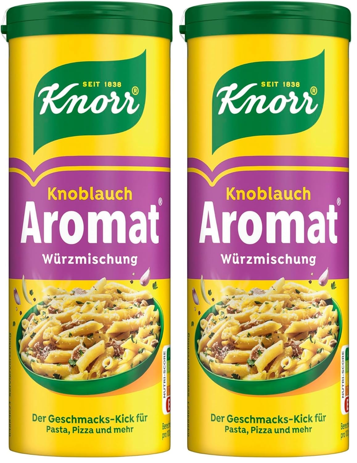 Knorr Würzmischung Garlic Aromat per piatti veloci per Würzen e Verfeinern di Pasta, Pizza, Gemüse e altro 90 g