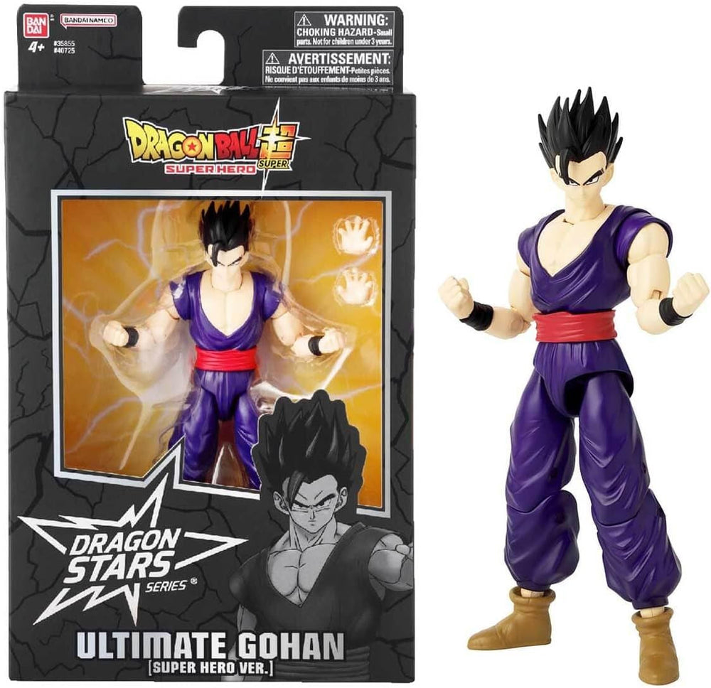 BANDAI - Dragon Ball Super - Figurina Dragon Stars 17 Cm - Goku Ultra Instinct - Licența oficială Dragon Ball - Figura articulată Goku - Jucărie pentru copii 4+ ani - 35994J Action figures Naty Shop Ultimul Gohan