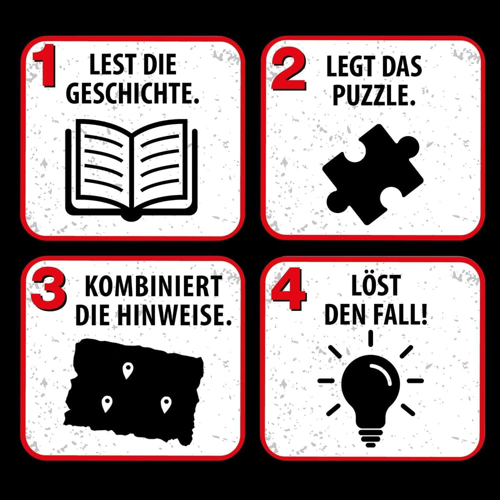 Die Drei ??? Kids - Crime puzzle - Atenție, monstru marin De la KOSMOS 680664, 150 piese, Strălucește în întuneric, Lectură, puzzle-uri, rezolvarea puzzle-urilor, puzzle detectiv pentru copii cu vârsta de peste 7 ani Puzzle Naty Shop