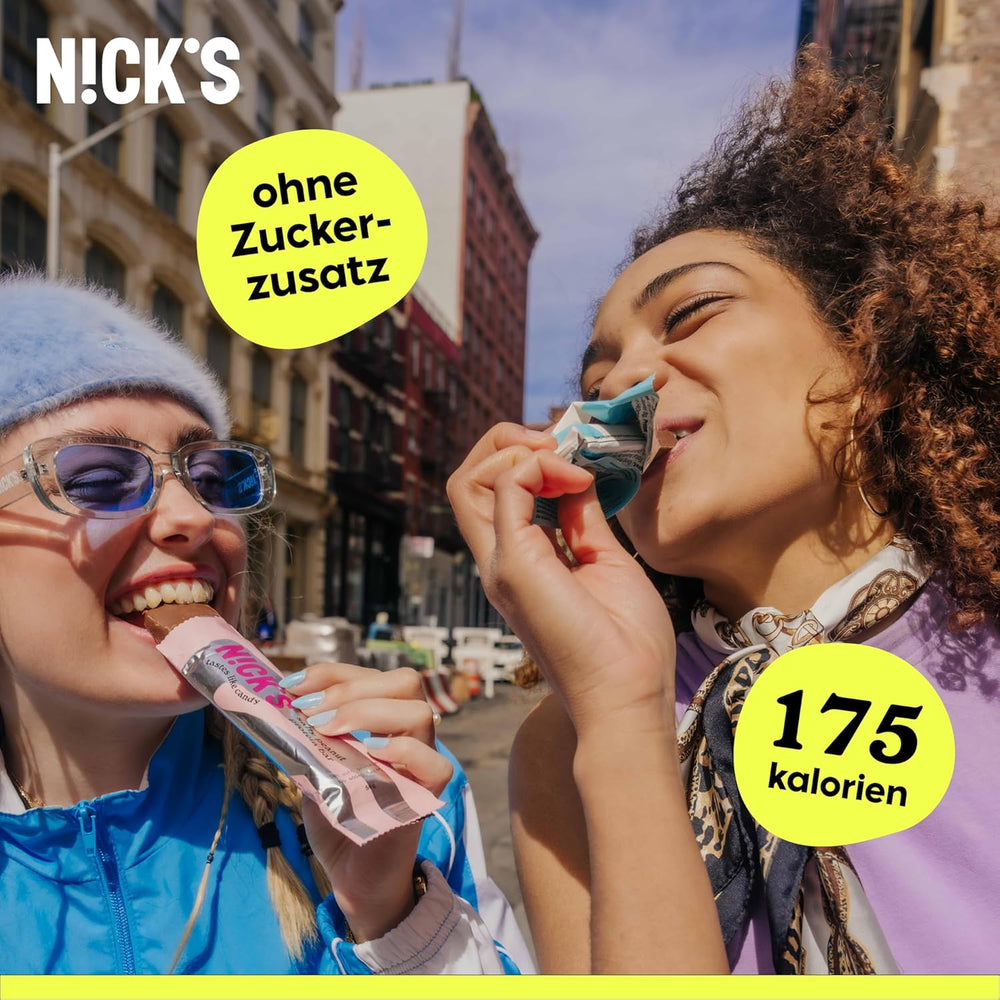 NICKS Keto barrette al cocco, snack al cioccolato e cocco, 175 calorie, 2 carboidrati netti, senza zuccheri aggiunti, senza glutine, dolci a basso contenuto di carboidrati (15 x 40 g)