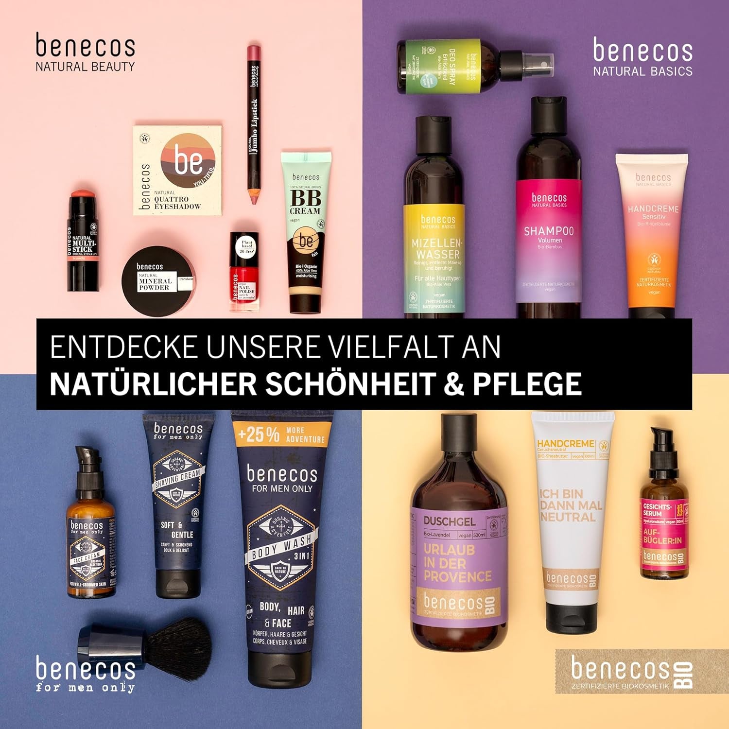 Benecos 20-Free smalto vegano, rosso vintage - smalto alle erbe - asciugatura rapida e lunga durata - permeabile all'acqua - arricchito con biotina - 5ml