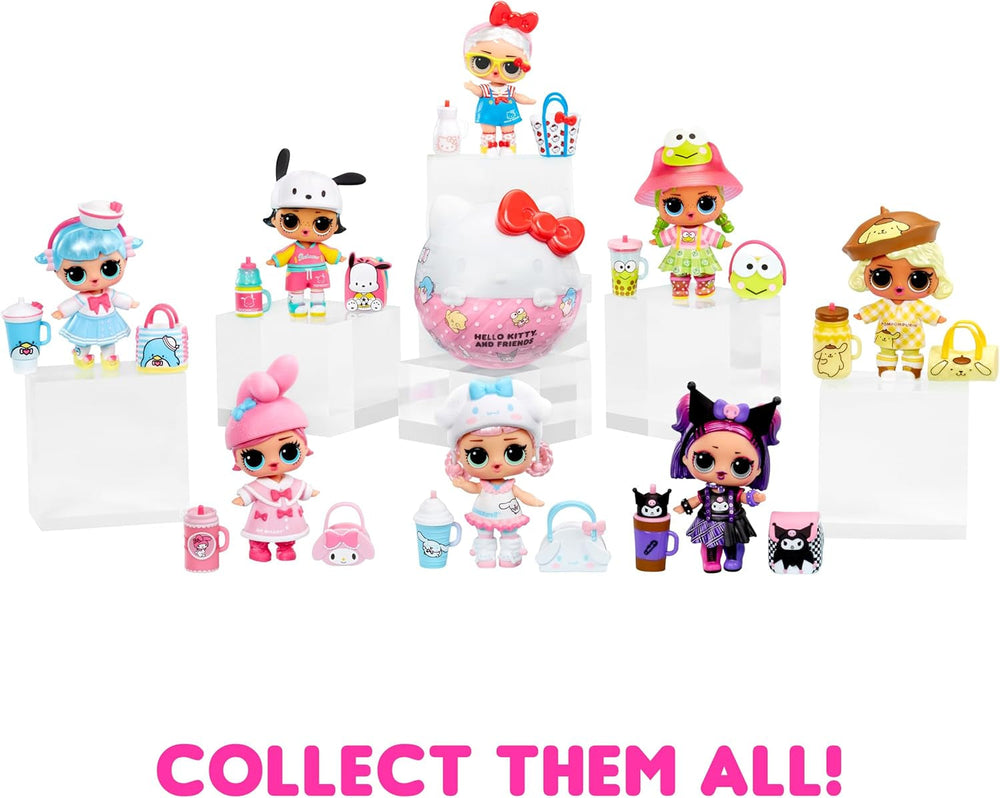 LOL Sorpresa! Ama Hello Kitty e i suoi amici - 1 bambola con 7 sorprese, selezione casuale, 8 bambini da collezionare, regalo per bambini dai 4 anni in su, bambole Pink Naty Shop