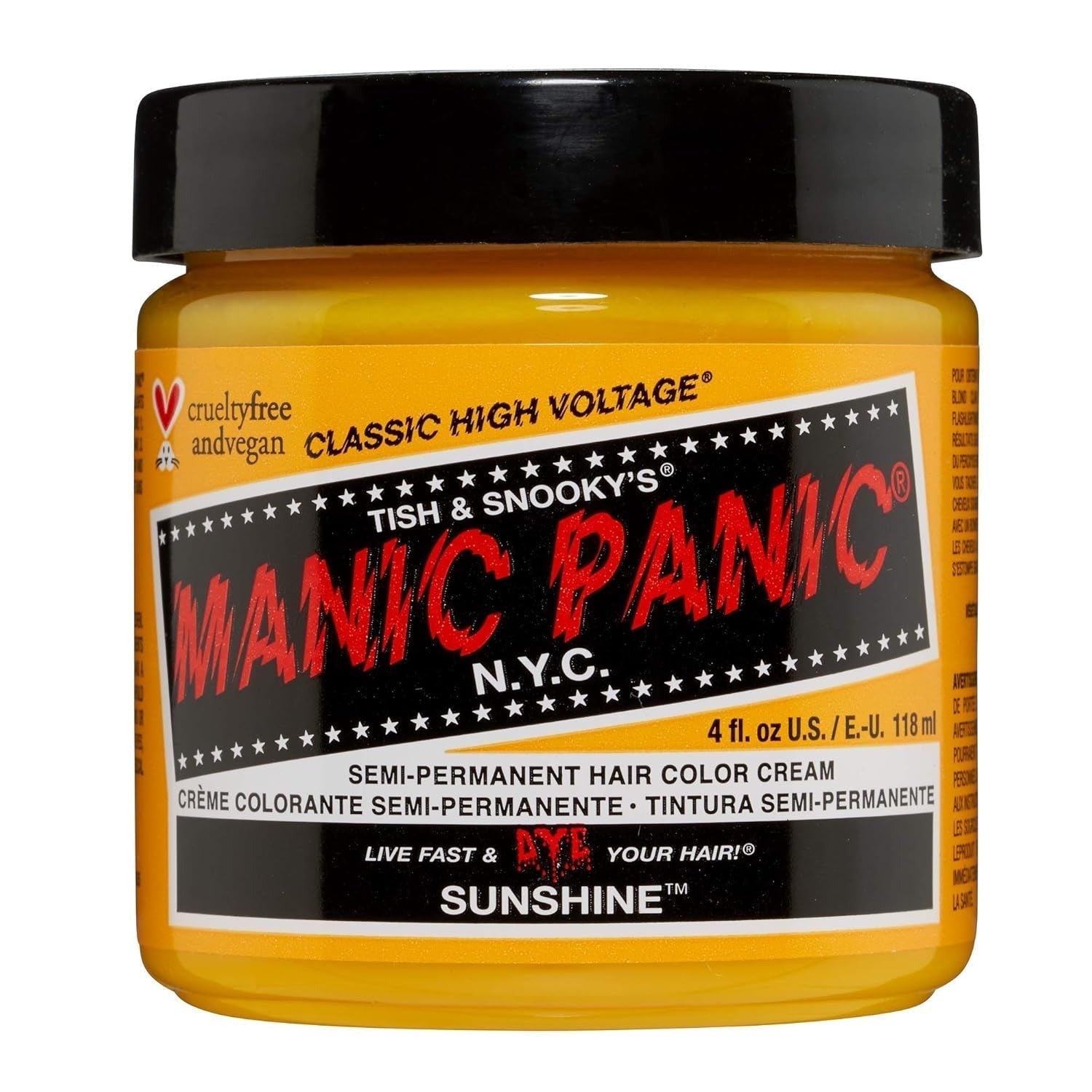 Manic Panic Electric Lizard Classic Cream, vegan, fără cruzime, vopsea de păr verde semipermanentă 118ml