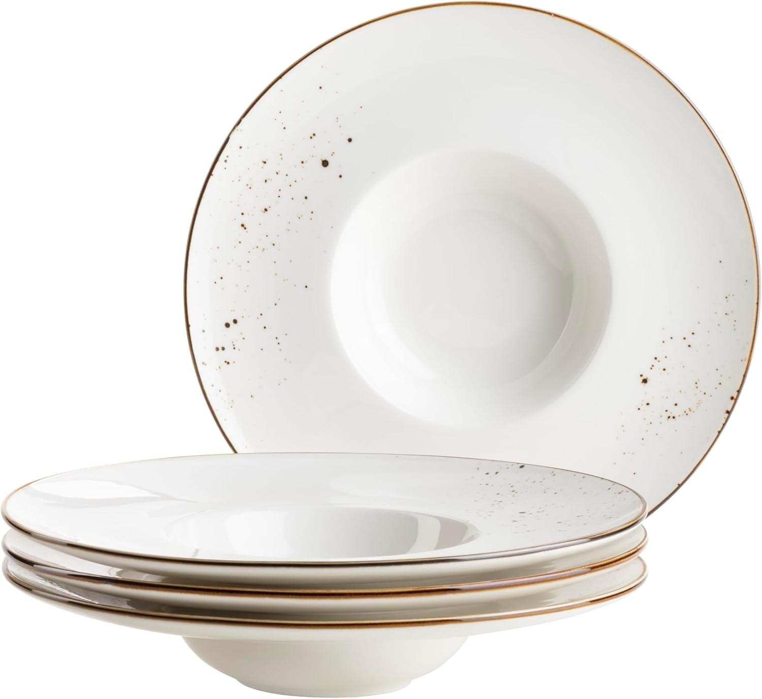 MÄSER Serie Pintar, Servizio da tavola di alta qualità per 4 persone, servizio combinato da 16 pezzi Set di stoviglie Naty Shop Brown Set di piatti Gourmet