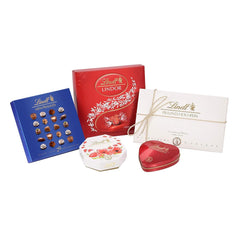 Set regalo con praline al cioccolato Lindt | 477g| 5 scatole di praline Lindt nelle varianti: Exquisite, Mini Praline, LINDOR Gift, Piccolo Grazie, Dal Cuore | Regalo pralinato | Regalo di cioccolato