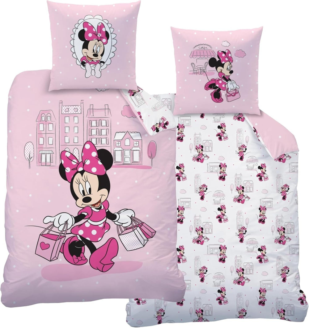 Biancheria da letto per bambini, vari personaggi dei cartoni animati, 100% cotone Biancheria da letto - bambini Naty Shop Minnie Mouse