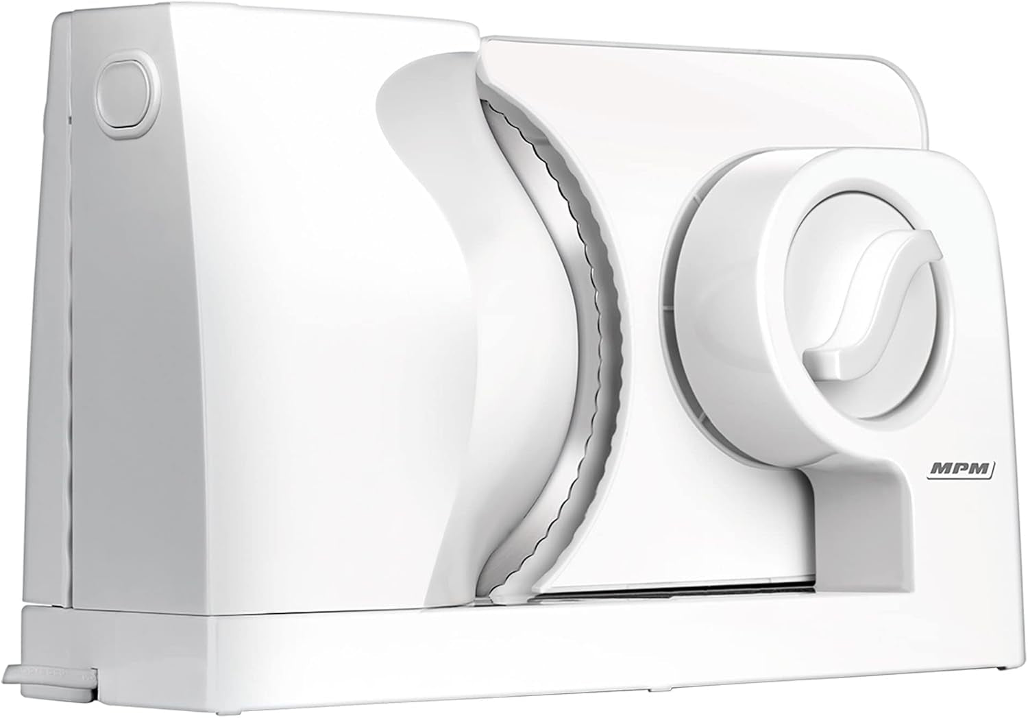 MPM MKR-05 Affettatrice elettrica universale, spessore di taglio regolabile fino a 15 mm, 150 W Trituratori e Affettatrici Naty Shop Default Title