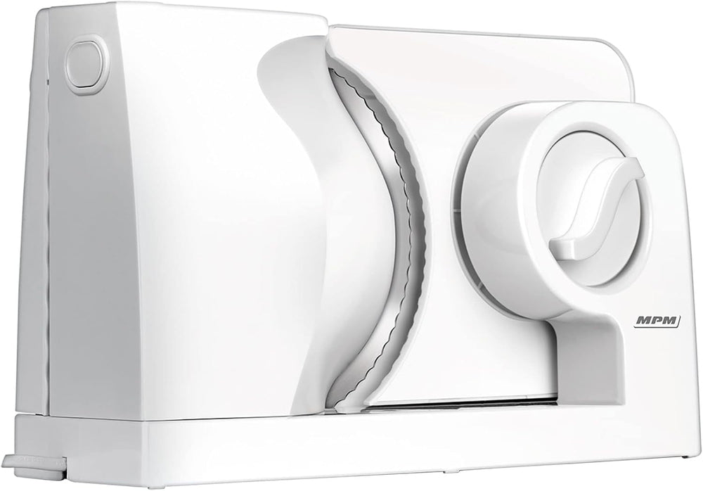 MPM MKR-05 Affettatrice elettrica universale, spessore di taglio regolabile fino a 15 mm, 150 W Trituratori e Affettatrici Naty Shop Default Title