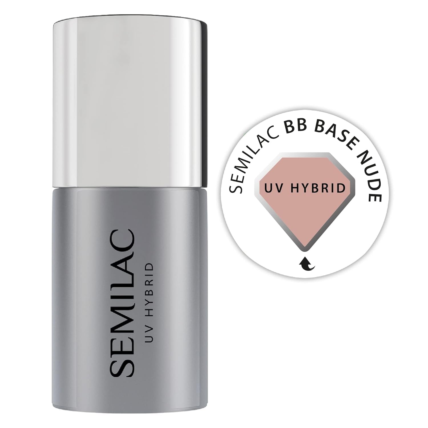 Base smalto UV Semilac Pure & Clean 7ml – Base ibrida autolivellante per unghie sensibili