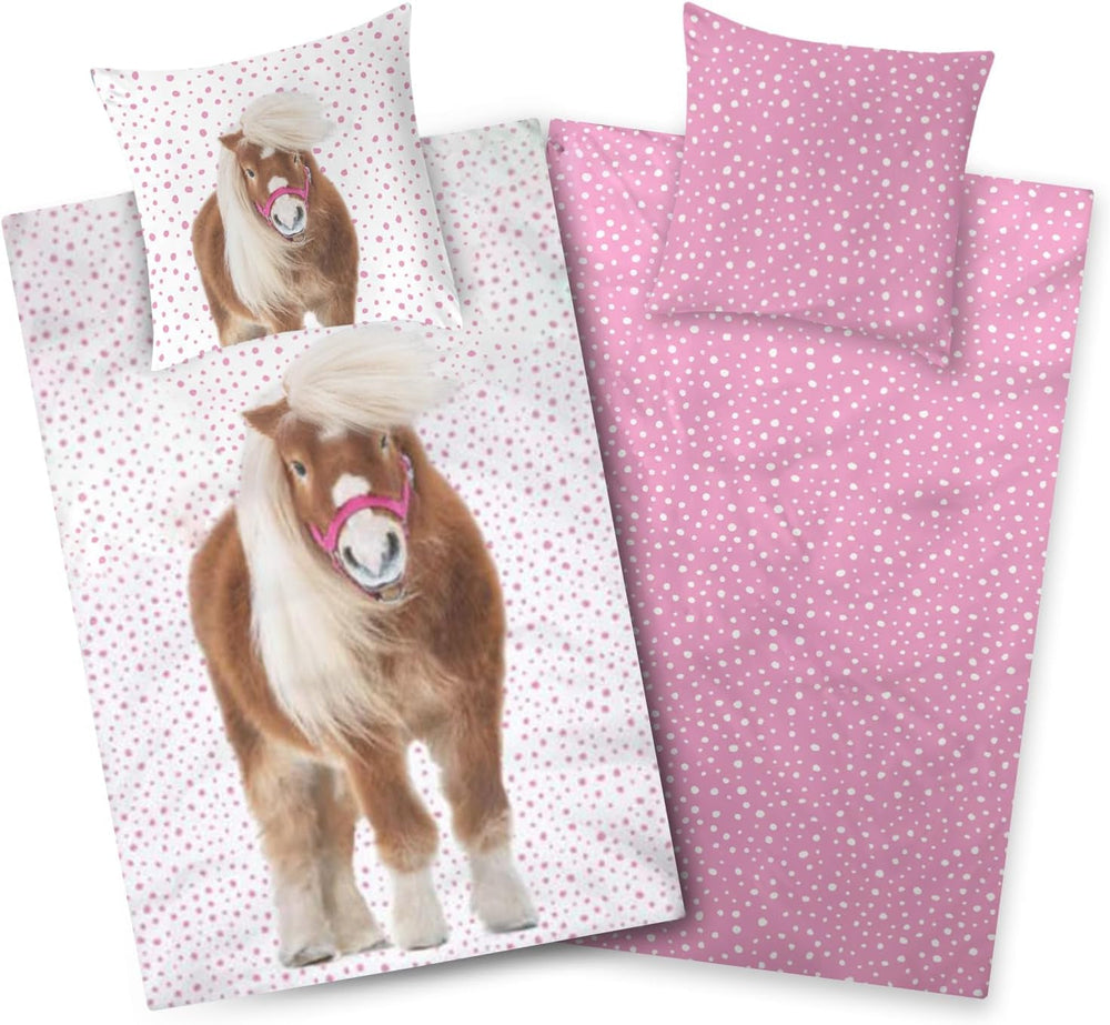 Aminata, biancheria da letto per bambini con pony Biancheria da letto - bambini Naty Shop Titolo predefinito