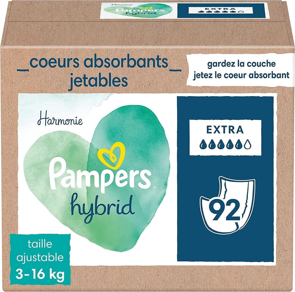 Pampers Hybrid, Harmonie (versiunea clasica), 3 - 16 Kg, Mama si Copilul Naty Shop 92 bucăți (1 pachet)