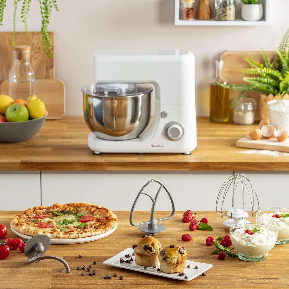 Robot da cucina multifunzione Essential, 800 W, 6 impostazioni di velocità, ciotola in acciaio inossidabile, 4,8 L Mamma e Bambino Naty Shop