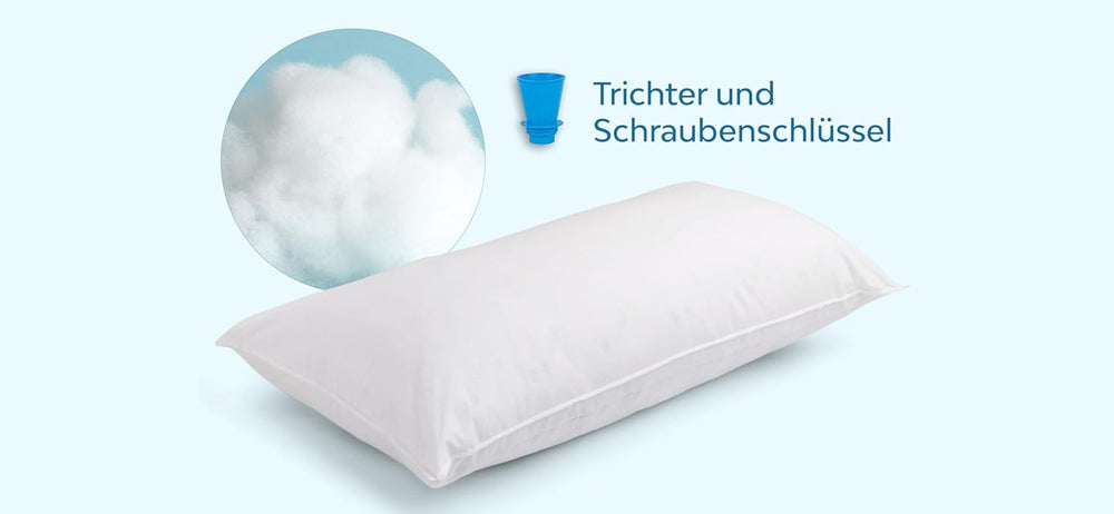 Mediflow 5201 Perna de apă originală într-un pachet dublu 40X80Cm, alb, 2 bucăți (1 pachet) Perne standard Naty Shop