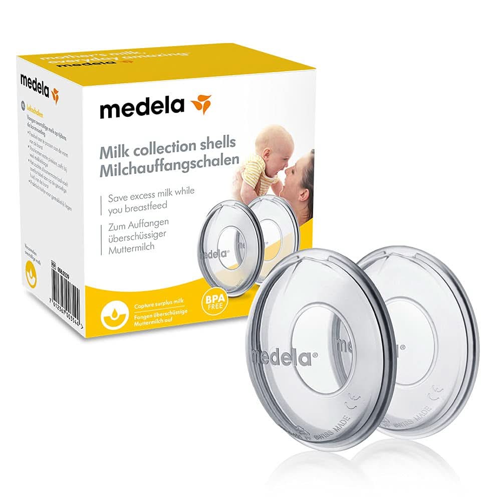 Medela Milchauffangschalen – Bpa-Frei, Aus Weichem, Flessibilem Silikon – 2Er-Set Accessori Alimentazione e Allattamento Bebe Naty Shop 2 Milchauffangschalen