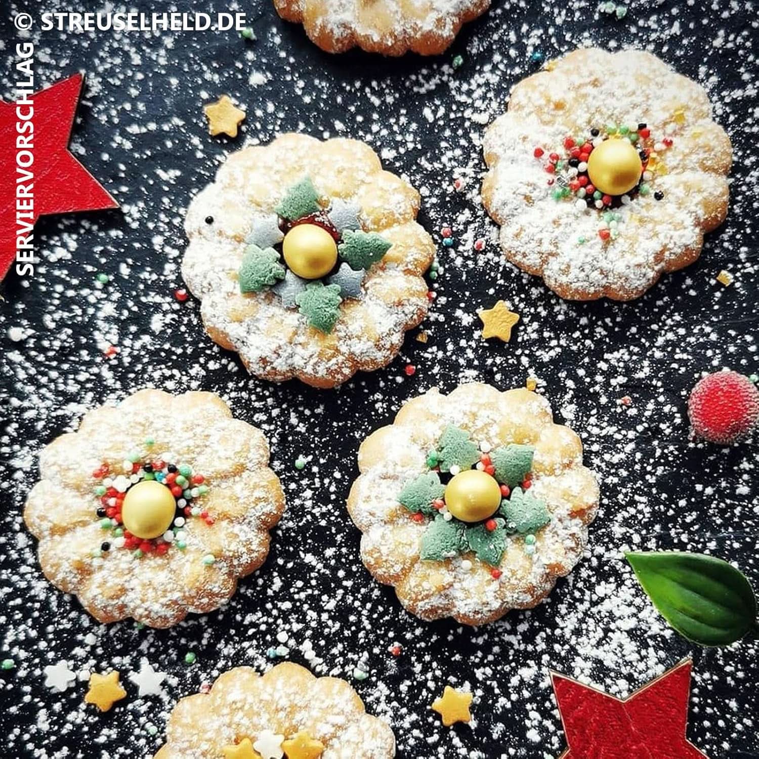 Confettini a tema natalizio, 40 grammi Sprinkles Naty Shop