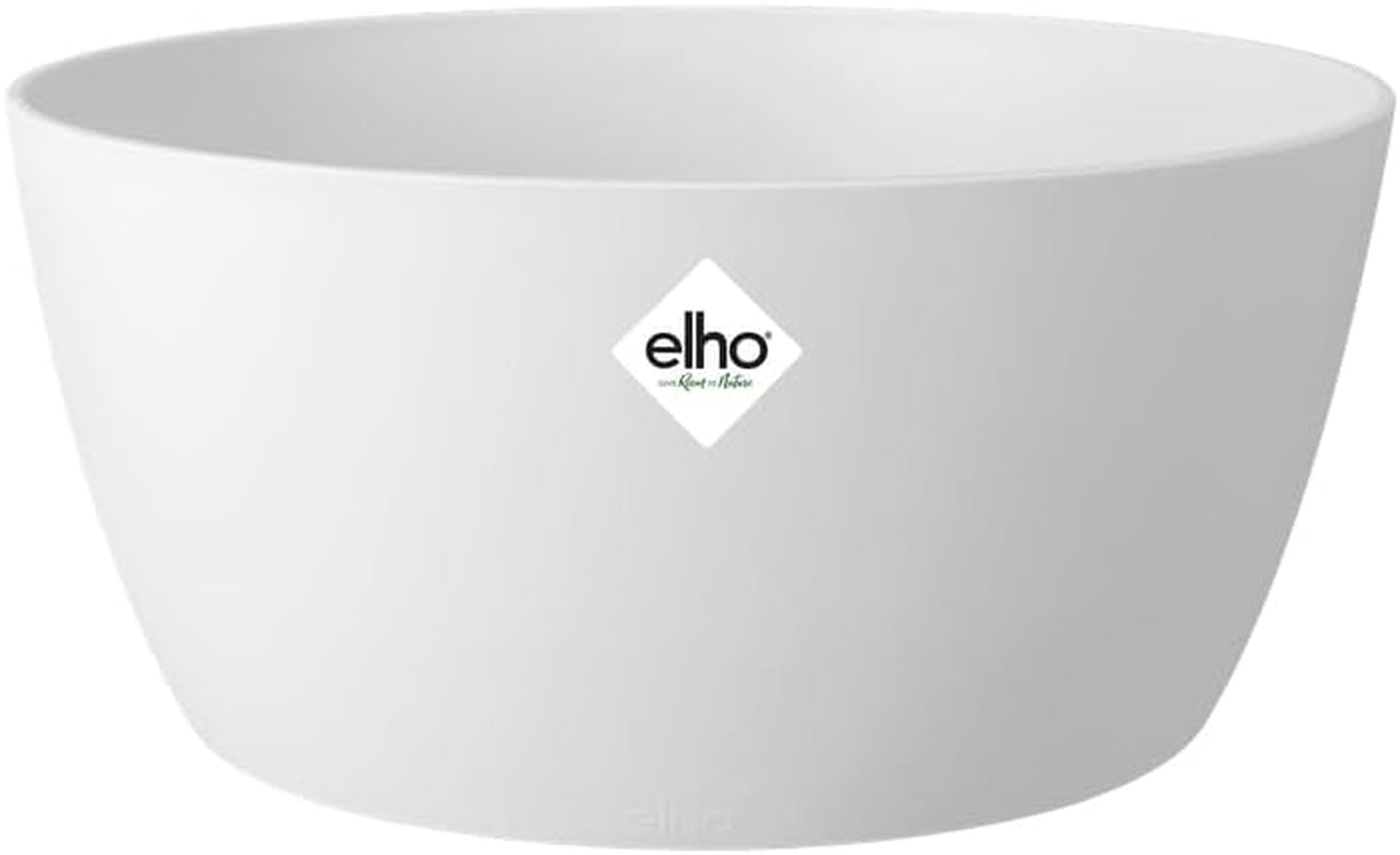 elho Brussels Bowl 23 - Ghiveci de flori de interior - Ø 22,9 x H 10,8 cm - Negru/Antracit