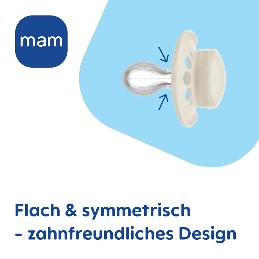 Suzete MAM Original Day & Night Matt | 6-16 luni | Set suzetă | Acceptare 94% | Ajută la prevenirea alinierii dinților nedoriți | Dezvoltat împreună cu dentiști | Silicon SkinSoft | Ursuleț/Vulpe | Pachet de 4