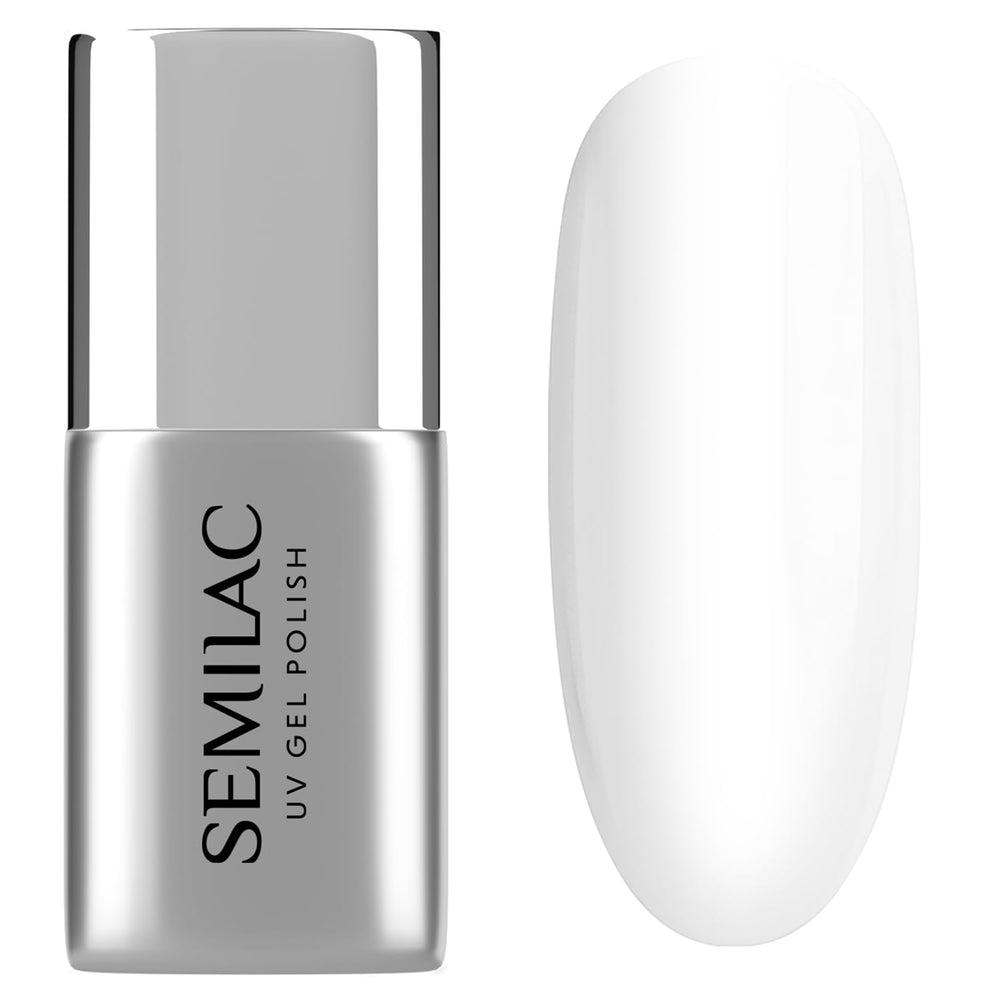 Semilac Top Coat Smalto per Unghie 7ml, Innovativo, UV/LED, Smalto Ibrido, Finitura Lucida, Protegge, Trasparente