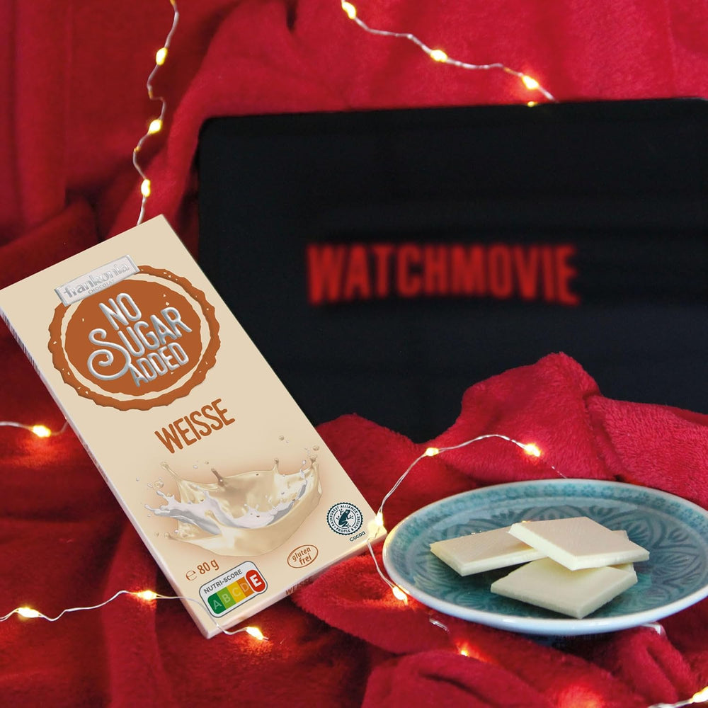 frankonia CIOCCOLATO SENZA ZUCCHERI AGGIUNTI Cioccolato bianco senza glutine, 80 g