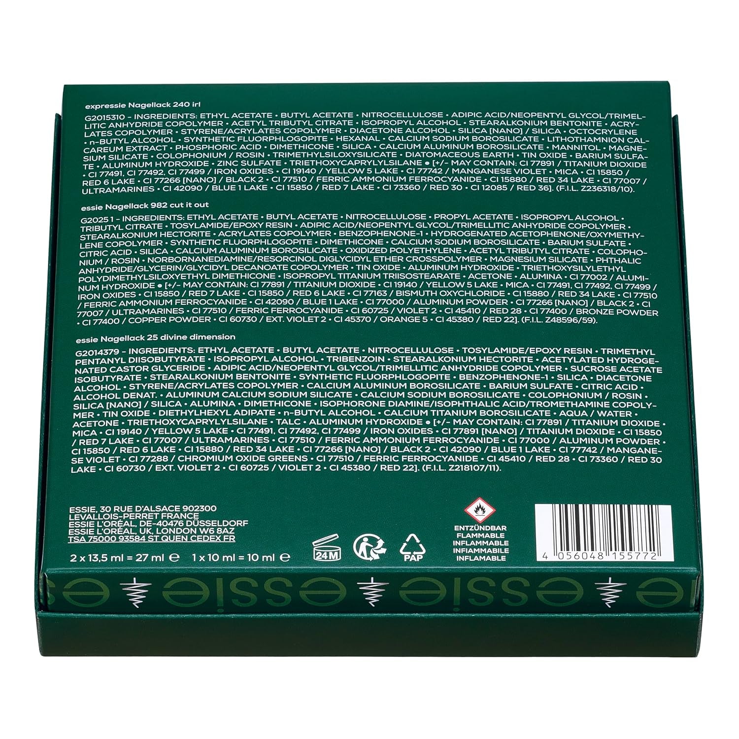 Essie Christmas Nail Art Set 2025 per look festivi