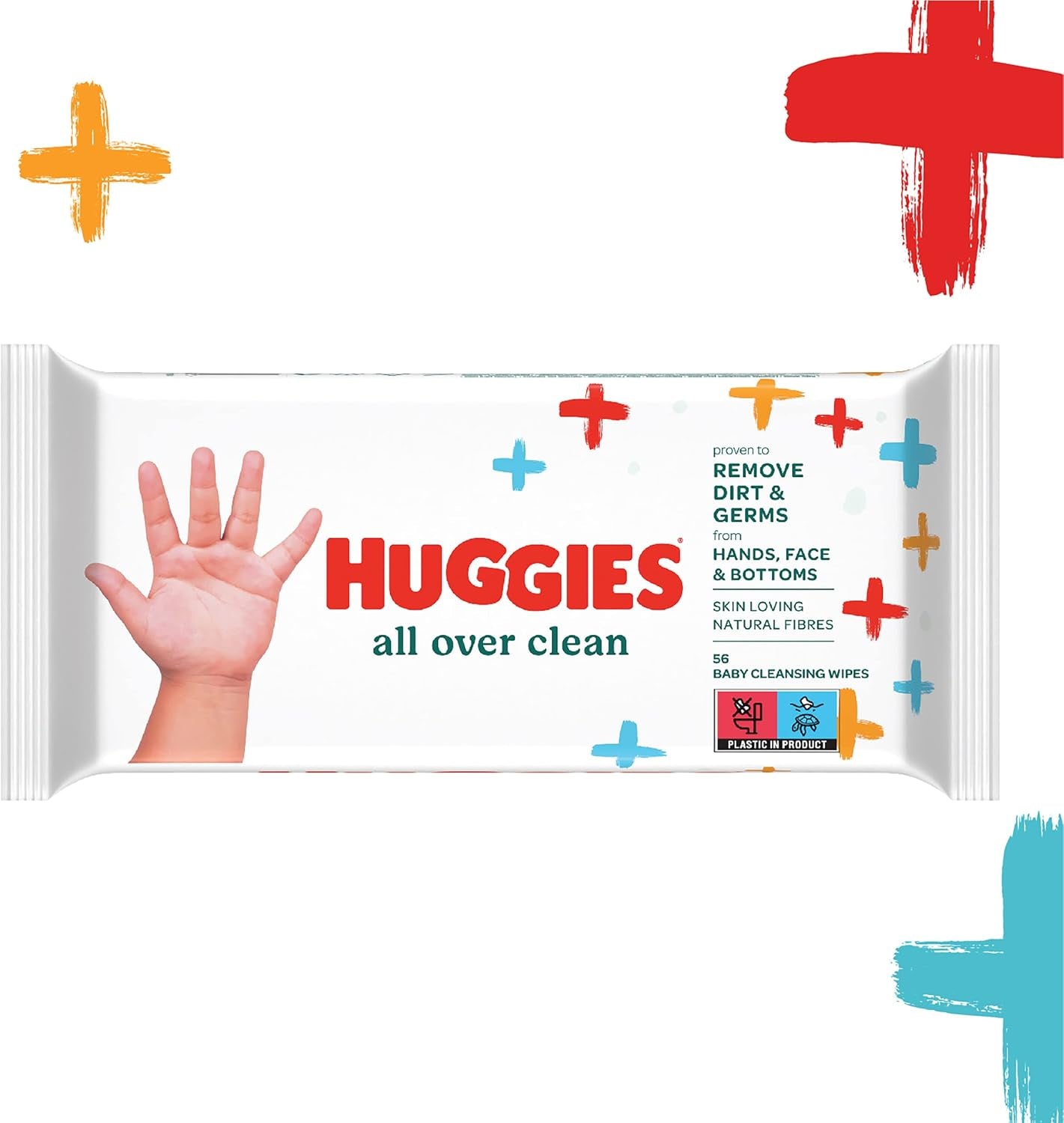 Salviettine umidificate Huggies Baby General Clean Full Body Discreet Fresh Confezione mensile da 10 x 56 salviette