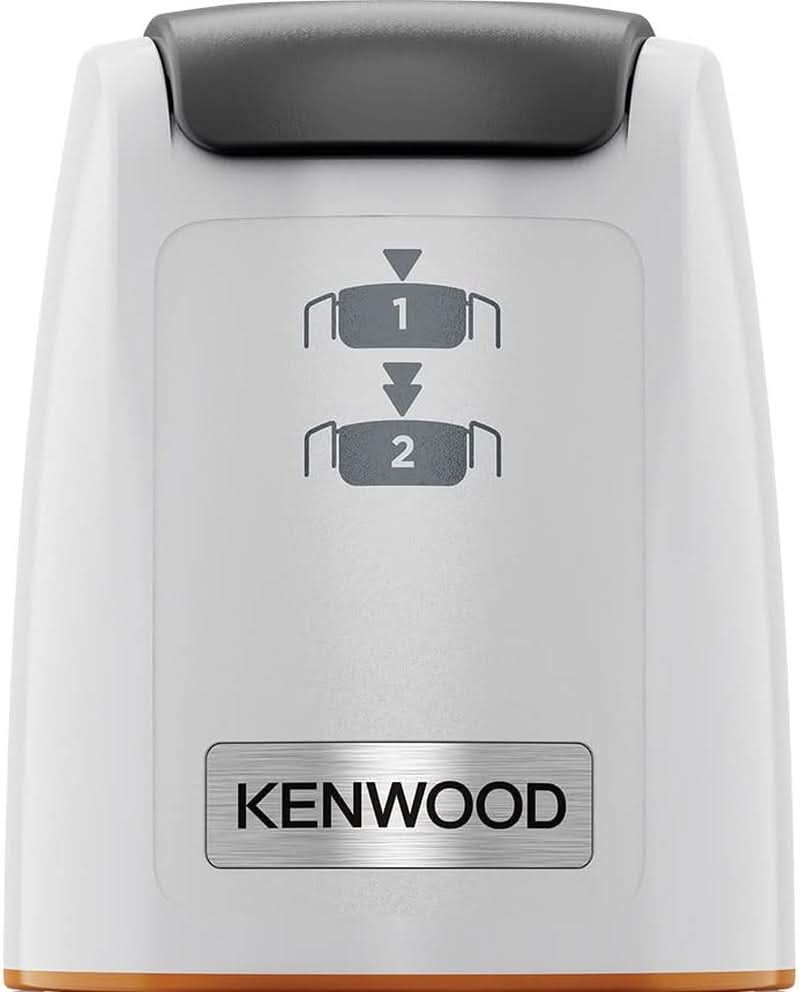 Kenwood Easychop CHP61.000WH, Zerkleinerer Mit Vier Klingen, Schüssel 0.5 L, Druckantrieb, 2 Geschwindigkeiten, Rutschfester Ring, Spülmaschinenfest, Eisbrecher, 500 W, Weiß Kitchen Naty Shop