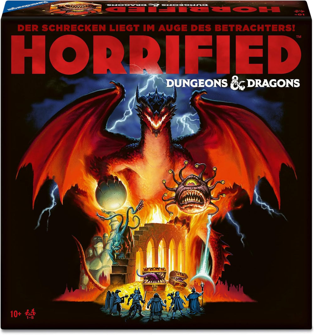 Ravensburger 24755 - Horrified Dungeons & Dragons - Gioco da tavolo cooperativo dai 10 anni in su per serate di gioco con amici o familiari per 1-5 fan inorriditi e D&D, edizione tedesca