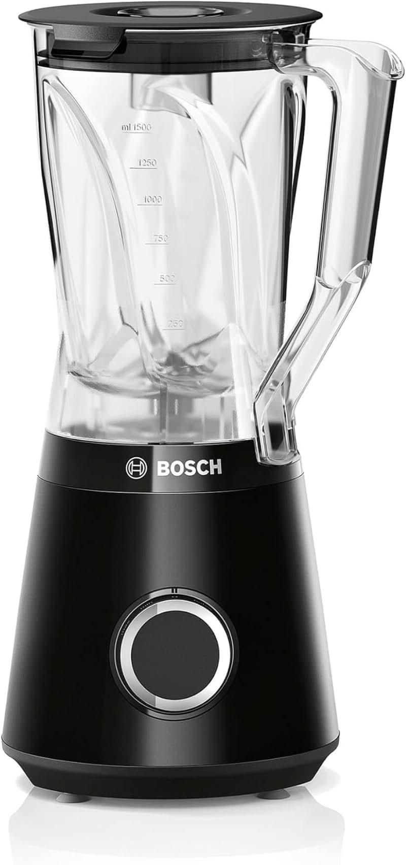 Robot da cucina Bosch Vitapower Serie 4 MMB6141B, Hochwertige Edelstahl-Klingen, 1.5L Tritan-Mixbehälter, Spülmaschinengeeignete Teile, 30.000 U/Min, 1200 W, Schwarz Kitchen Naty Shop