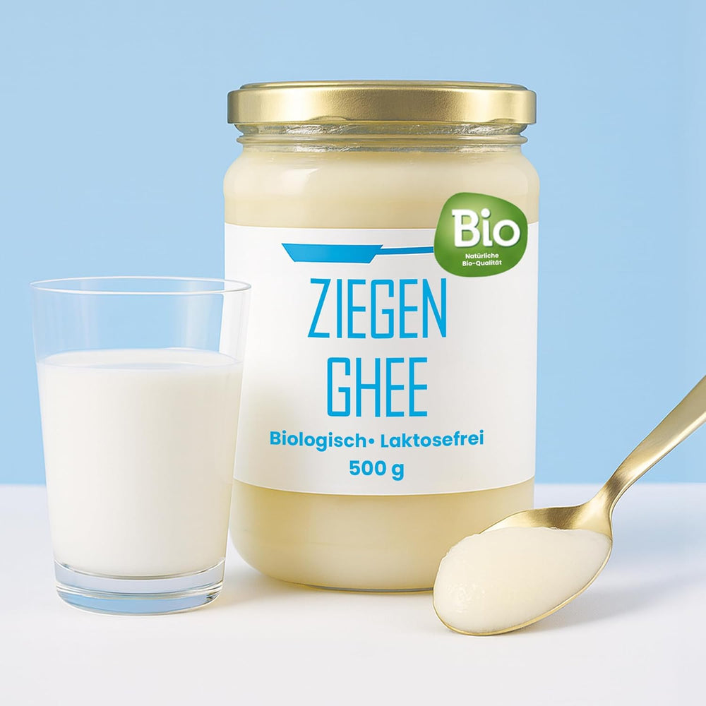 Ghee Easy 850g Ghee Bio von Grasgefütterten Kühen - Ghee Butter ohne Zusatzstoffe - Zertifiziert Organisch & Biologisch - Hochreines Ayurveda Ghee ohne Lactose und Gluten - 100% Europäisch