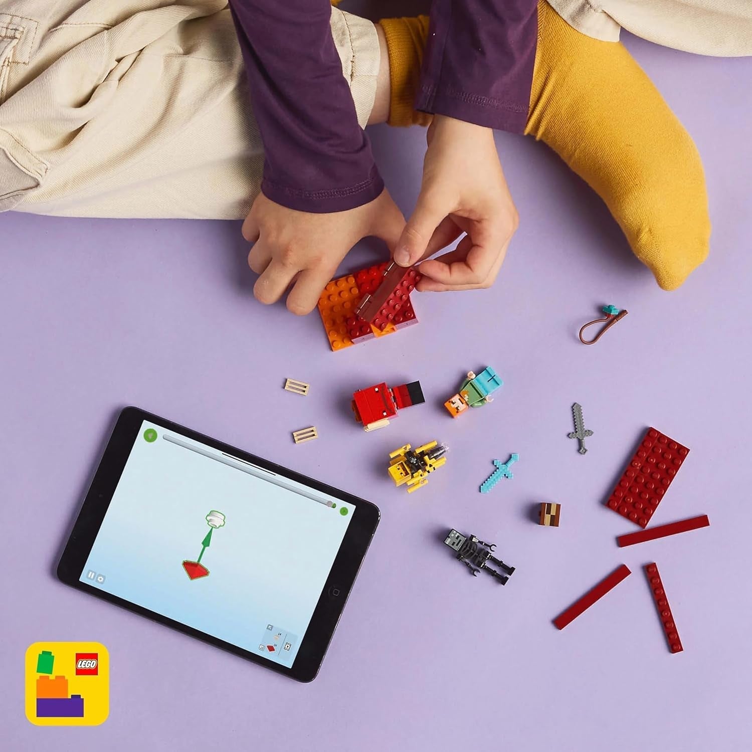 LEGO Minecraft Duello di lava nelle profondità, Giocattolo per fan dei videogiochi, Fortezza con minifigure tra cui Alex, Scheletro Wither, Lohe e Strider, Regalo per ragazze e ragazzi di 6 anni 21266 Set da costruzione Beuche den LEGO-Store