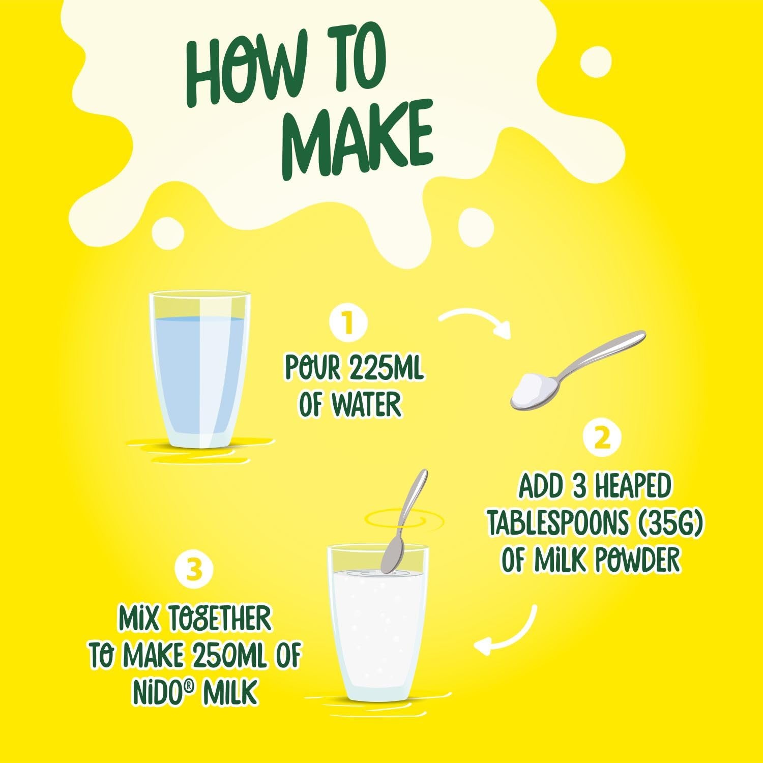 Vollmilchpulver istantaneo, sostituto per latte fresco, tè e caffè, dose da 1,8 kg