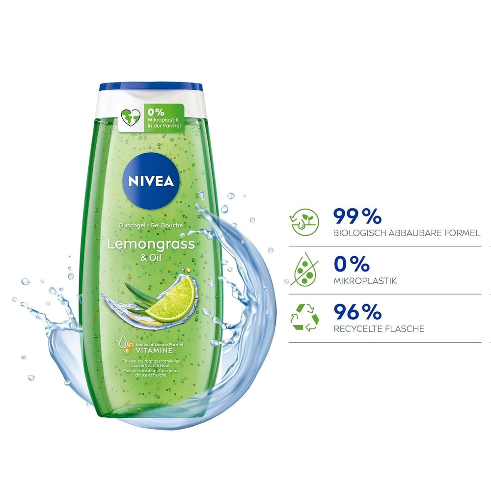 NIVEA Gel doccia Lemon Grass And Oil, 250 ml Doccia e bagno Naty Shop