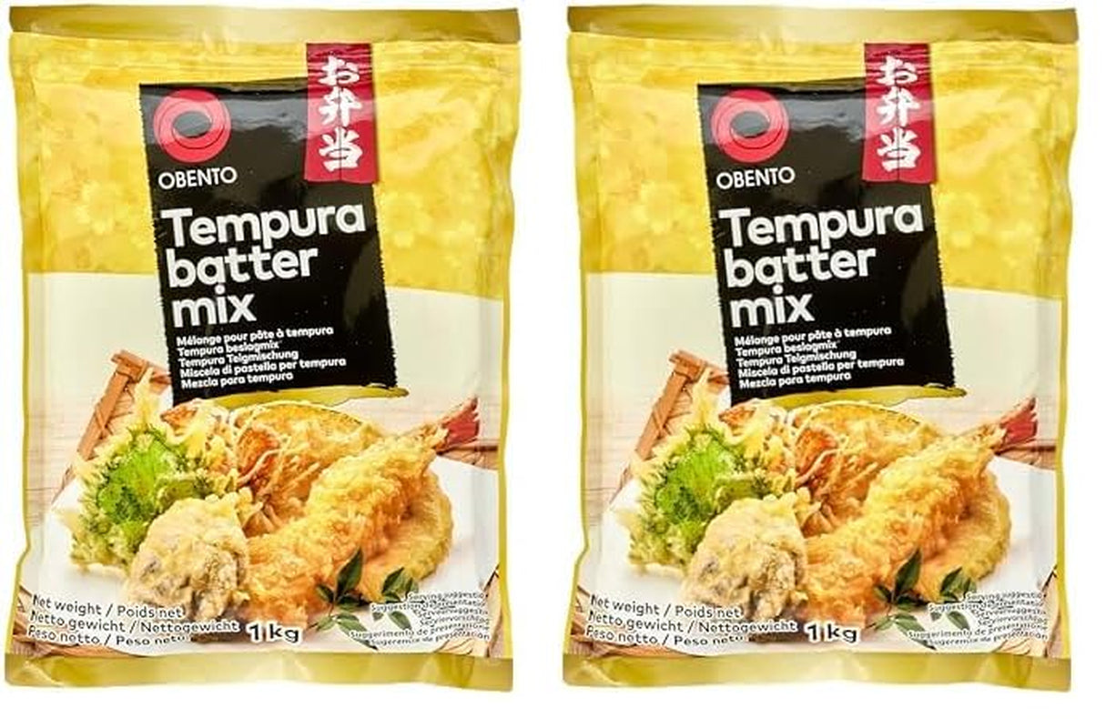 Tempura Batter Mix Tempura Back-Frittiermischung, 500 Grammi Mix per cuocere e cuocere Naty Shop 1 Kg (2Er Pack)
