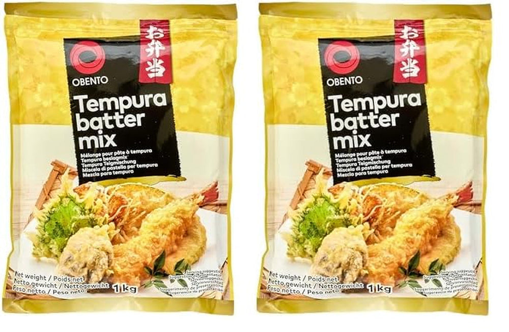 Tempura Batter Mix Tempura Back-Frittiermischung, 500 Grammi Mix per cuocere e cuocere Naty Shop 1 Kg (2Er Pack)