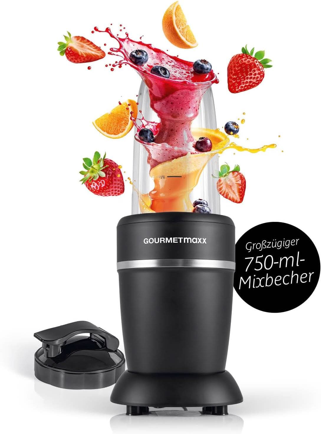 Gourmetmaxx Mr Magic Blender, Smoothie Maker con pacchetto accessori Xxl Naty Shop