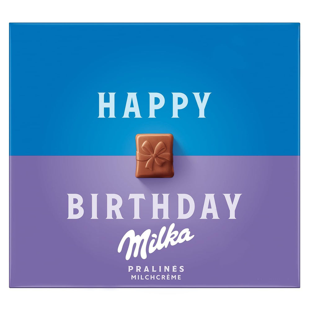 Praline Milka Congratulazioni – Cioccolato al latte alpino con pregiato ripieno di crema al latte – 10 x 110g
