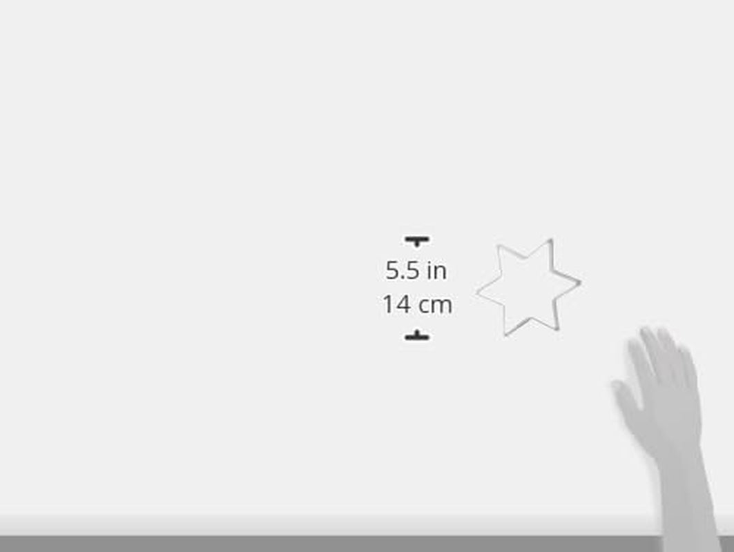 Formă de biscuiți Städter Star, 15 cm/Î 3 cm, cu 6 vârfuri, argintie