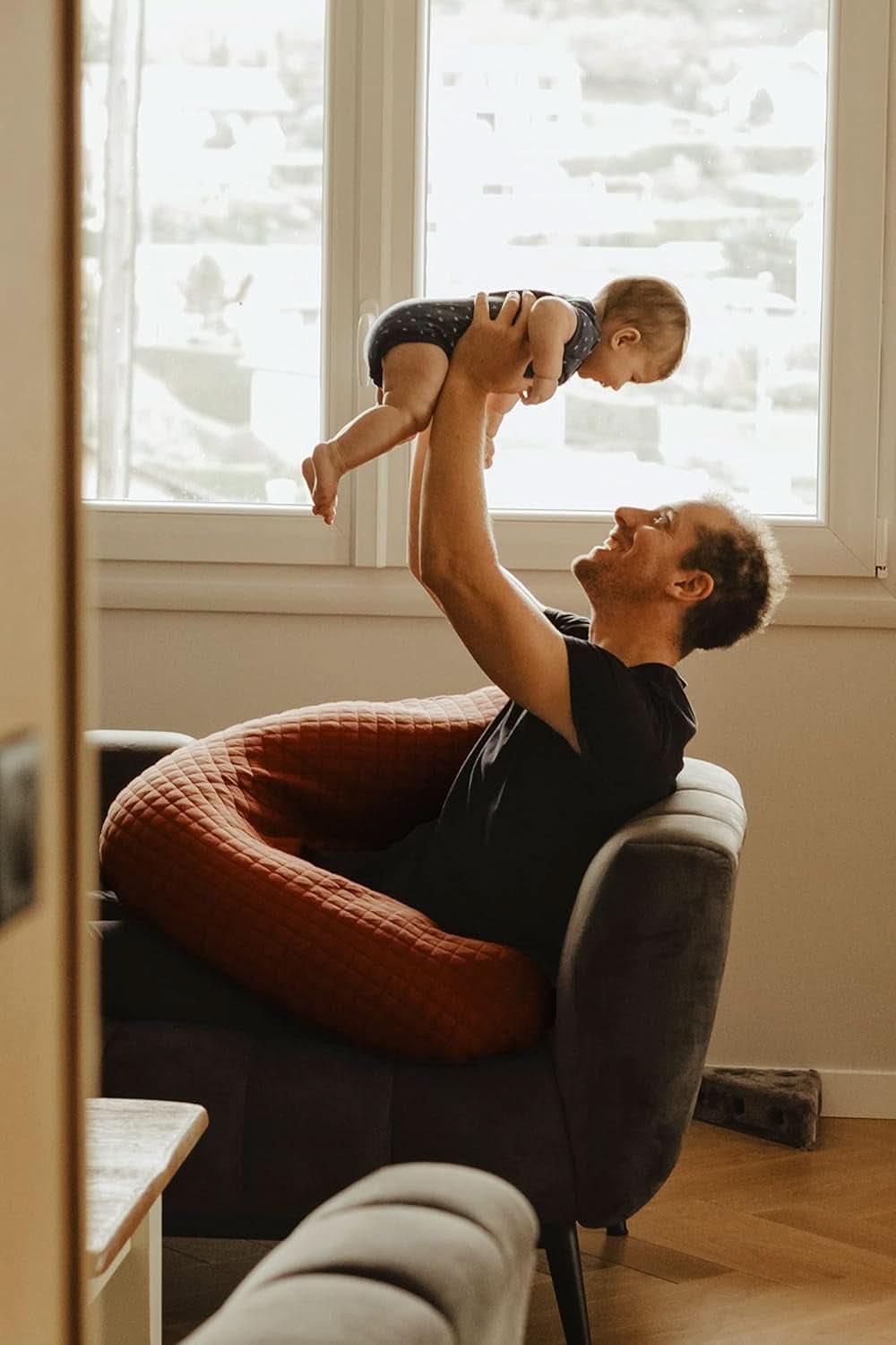 Castello Rosso - Cuscino premaman e allattamento 170 cm Accessori Alimentazione e Allattamento Bebe Naty Shop