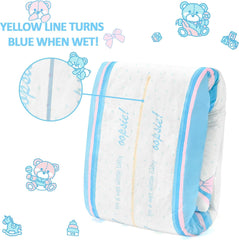 Pannolini stampati per adulti 5500-5800ml 10 pezzi - Slip da toilette (XL)