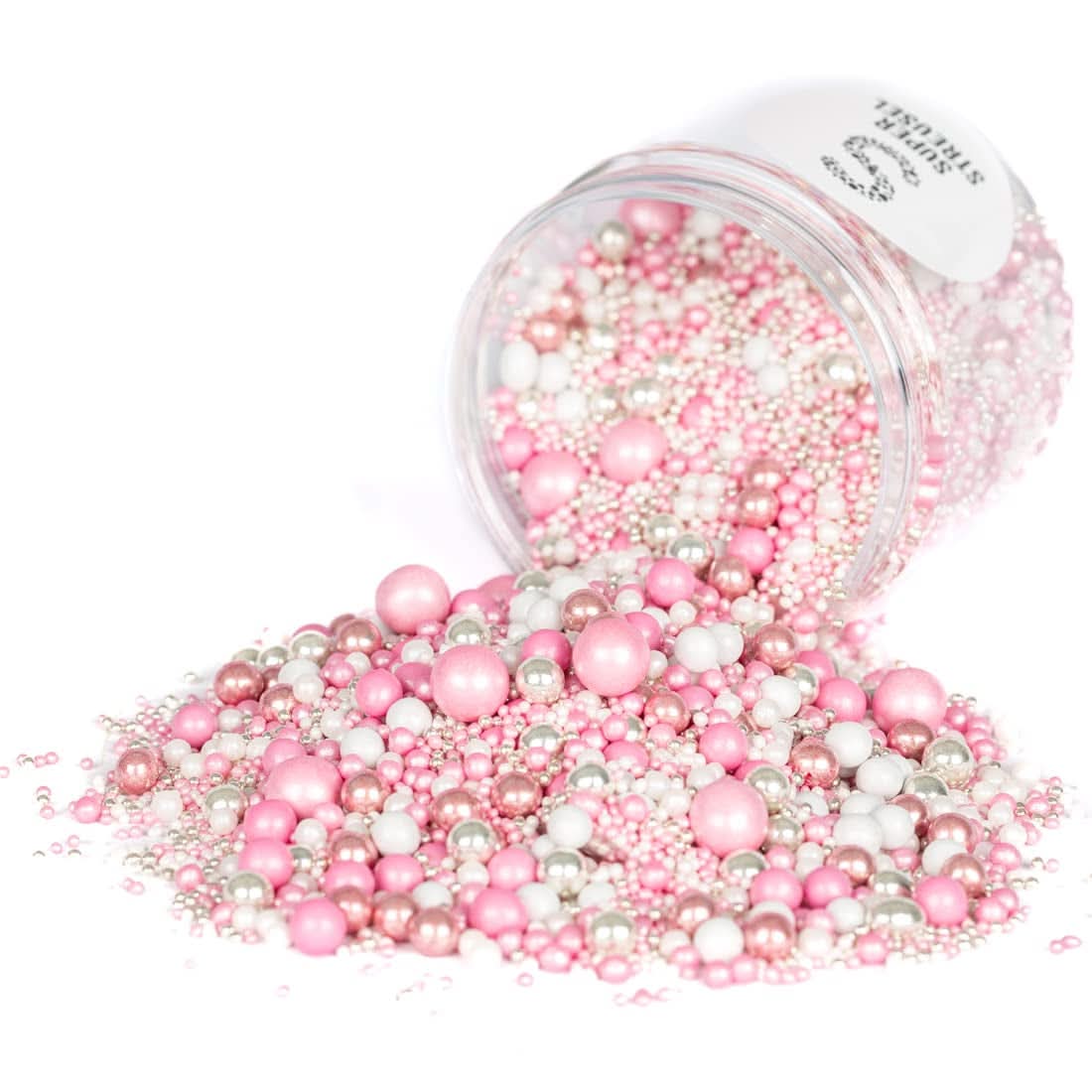 Super Streusel, Edible Sugar Pearls (grandi perle con ripieno di cioccolato), 90 grammi Naty Shop