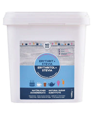 SENZA ZUCCHERO, Eritritolo + Stevia Sostituto naturale dello zucchero senza calorie Dolcezza 1:1 rispetto allo zucchero, senza aroma, 4,5 Kg Dolcificanti Naty Shop